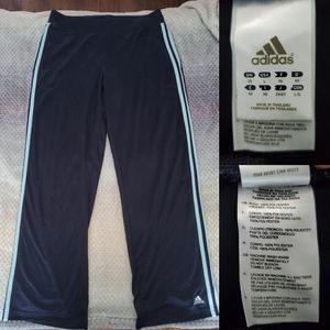 Women's Adidas sweatpants, size L, navy blue. EUC